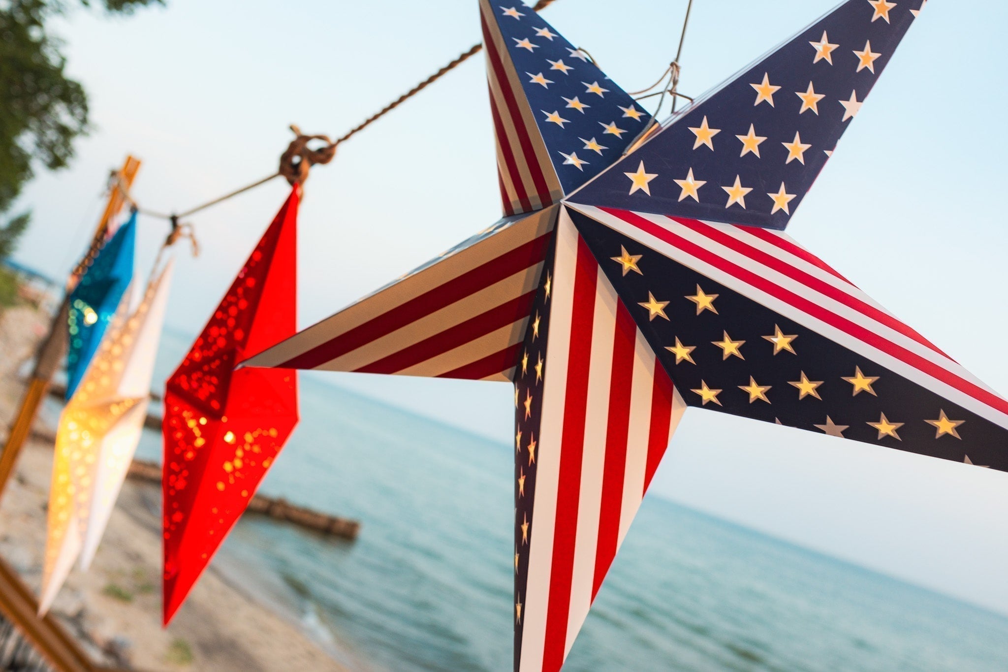 How to Decorate with Paper Star Lanterns for Every American Holiday