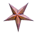 purple pink paper star lantern