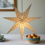 Grey 7 tipped paper star lantern