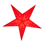Red 5 pointed paper star lantern