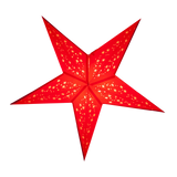 Red 5 pointed paper star lantern