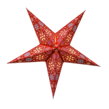 Red 5 pointed paper star lantern