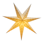 Grey 7 tipped paper star lantern