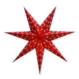 Red 7 pointed paper star lantern
